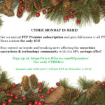Cyber Monday Savings on FTF Premier News Access!