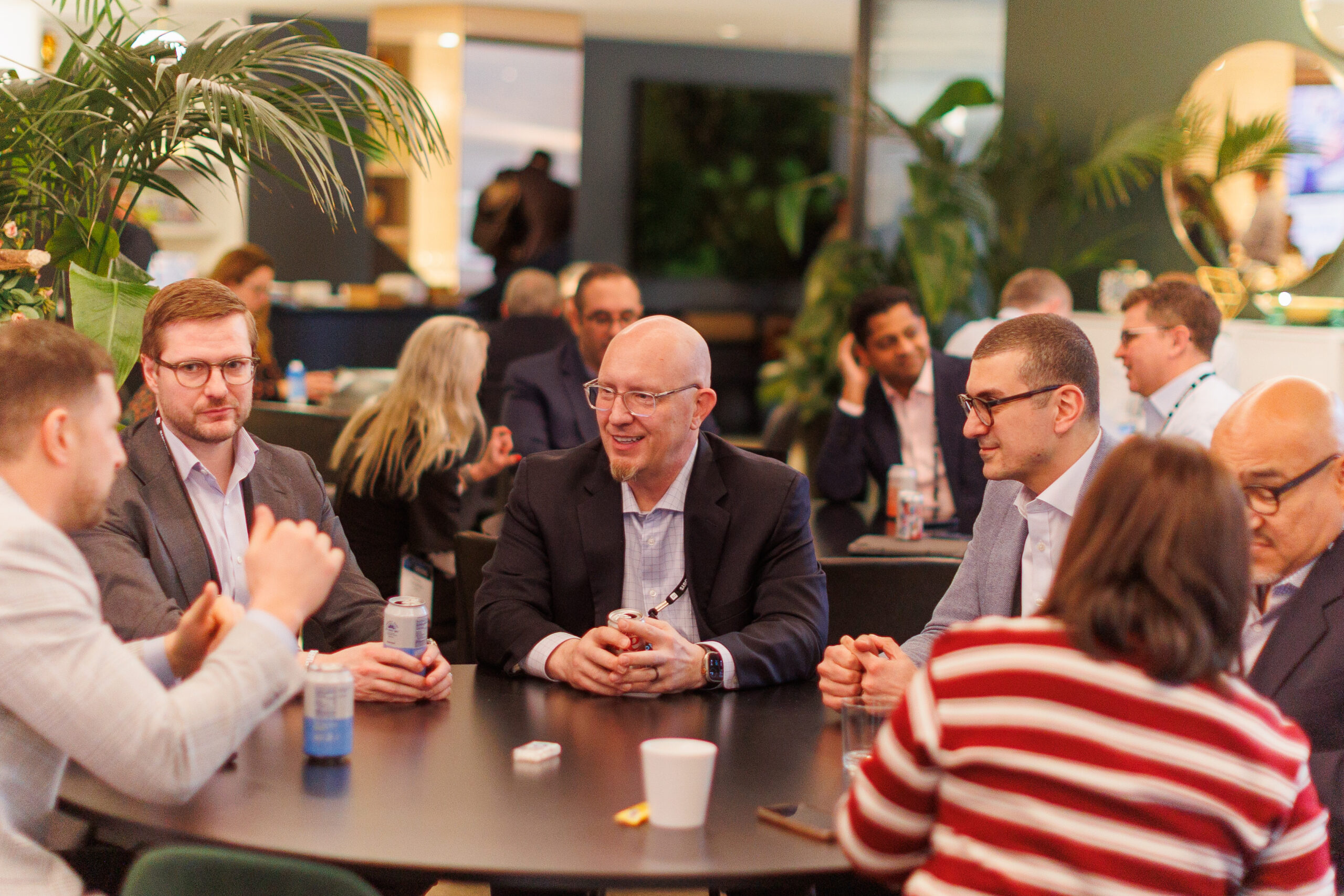 PMCR attendees connecting at the event